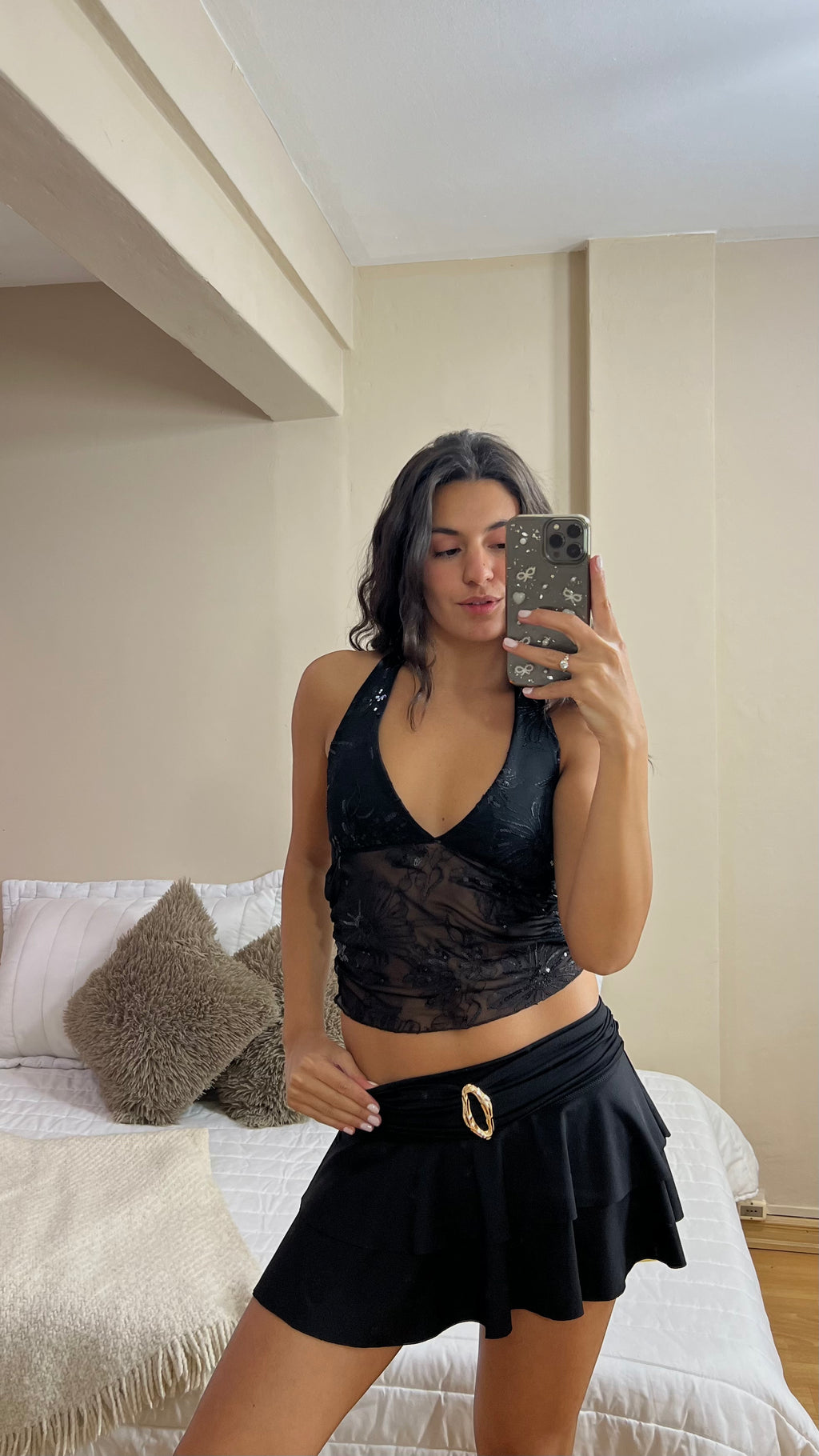 Top con lentejuelas