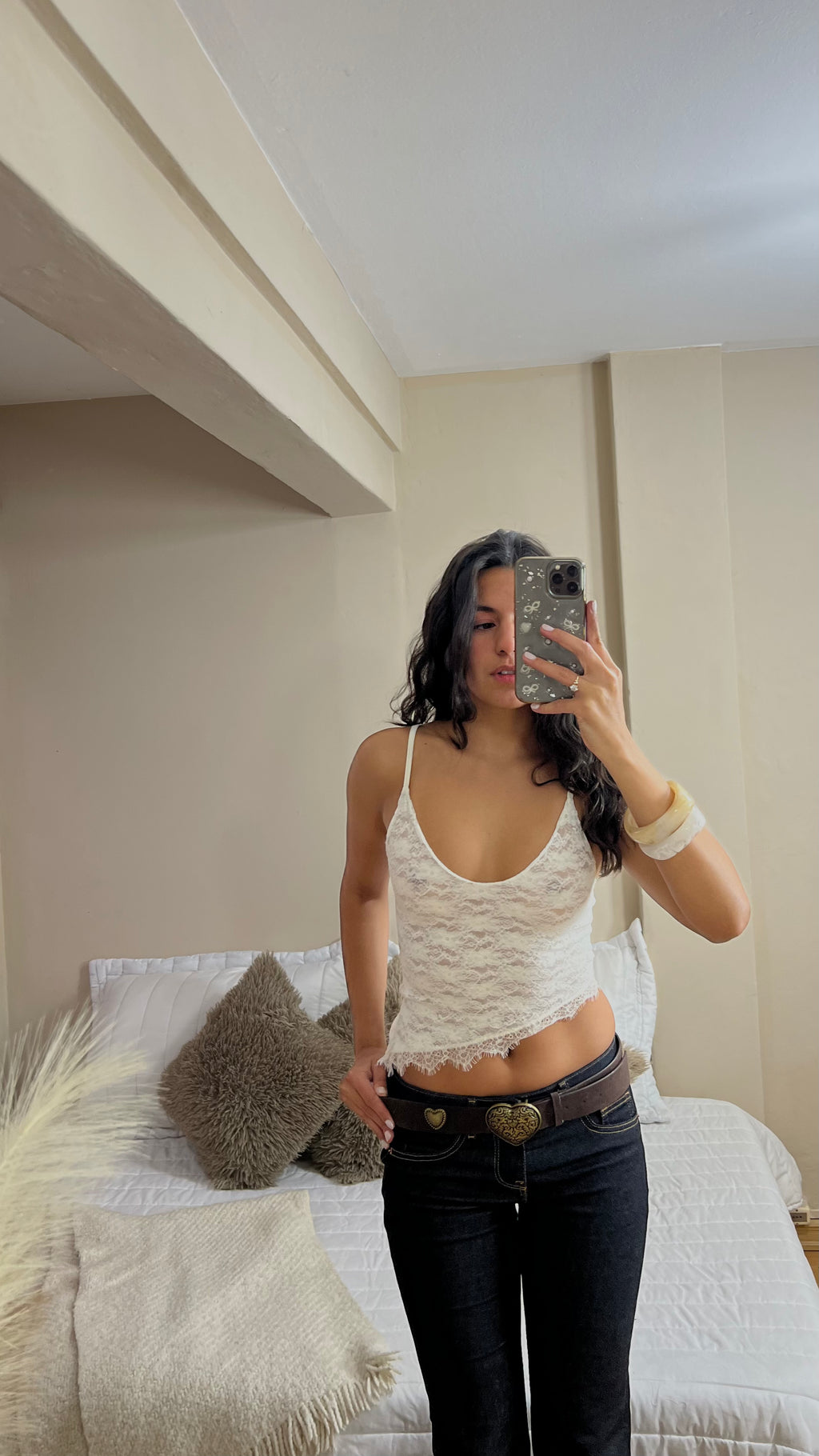 TOP Encaje Irregular