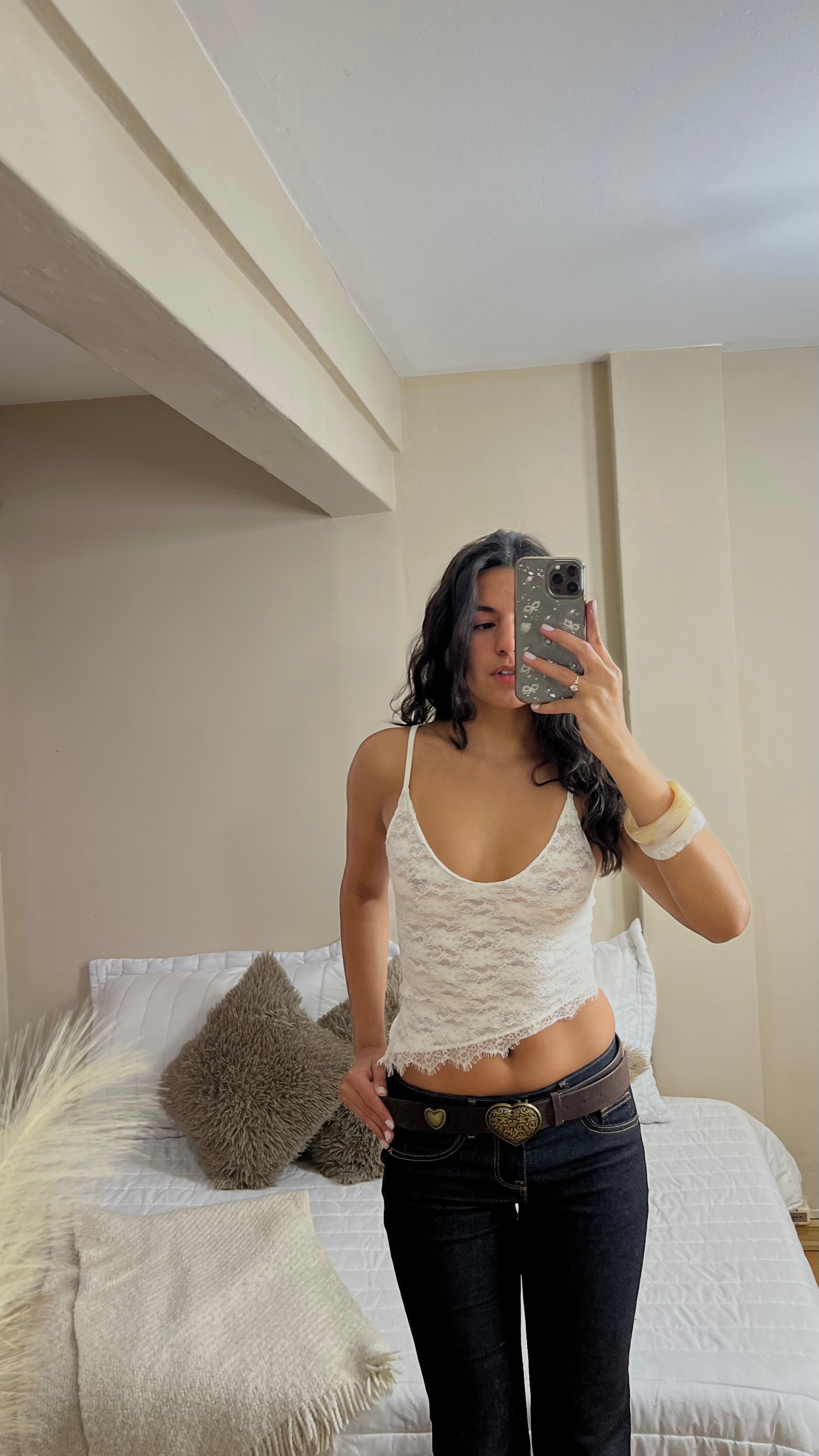 TOP Encaje Irregular