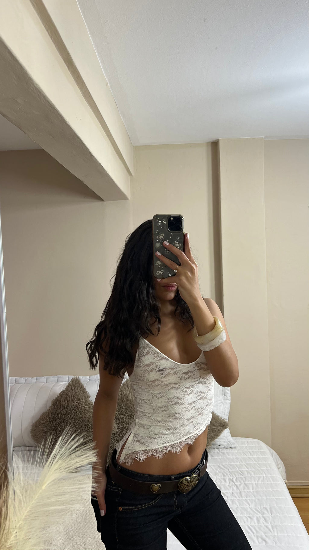 TOP Encaje Irregular