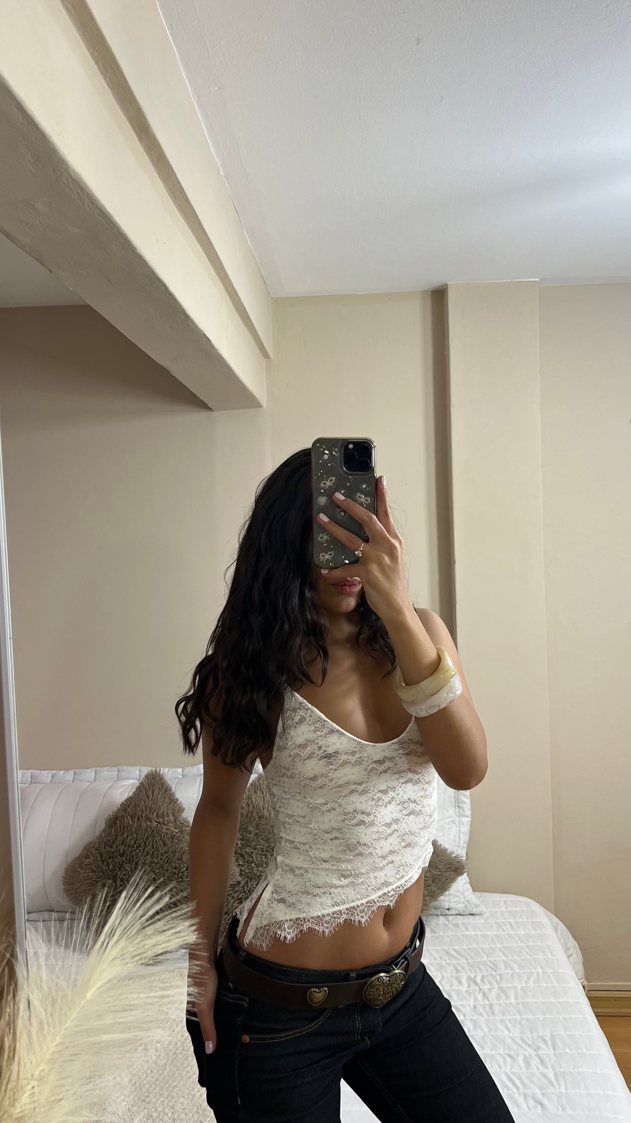 TOP Encaje Irregular